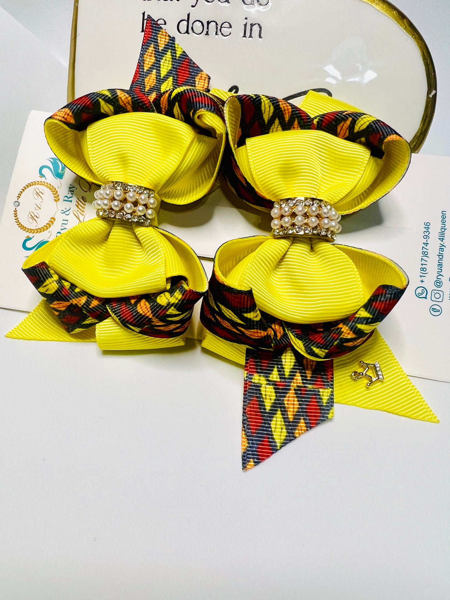 Queen Nzinga Pair of Bows