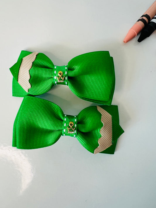 Pencil Hair Bows Pair