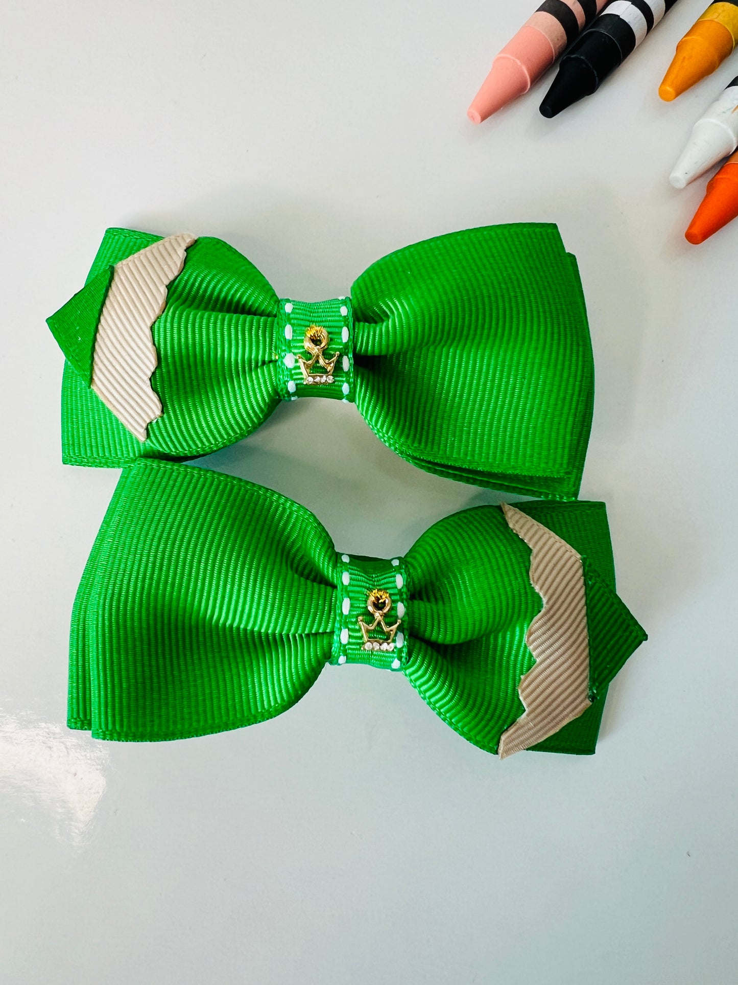 Pencil Hair Bows Pair