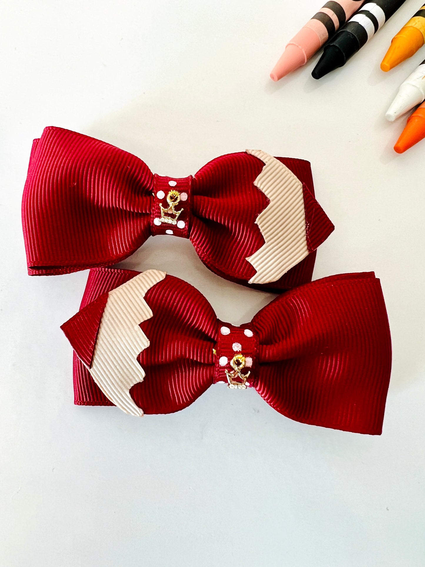 Pencil Hair Bows Pair