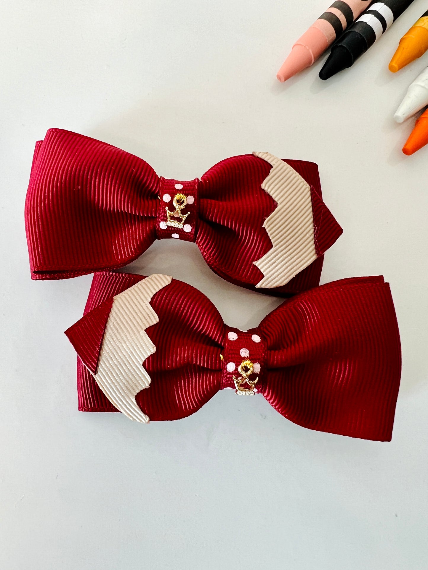 Pencil Hair Bows Pair