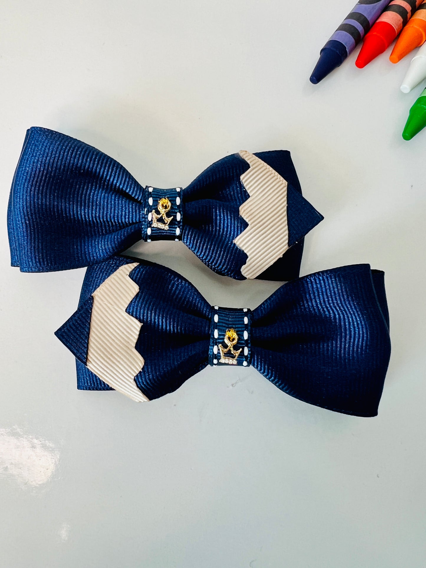 Pencil Hair Bows Pair