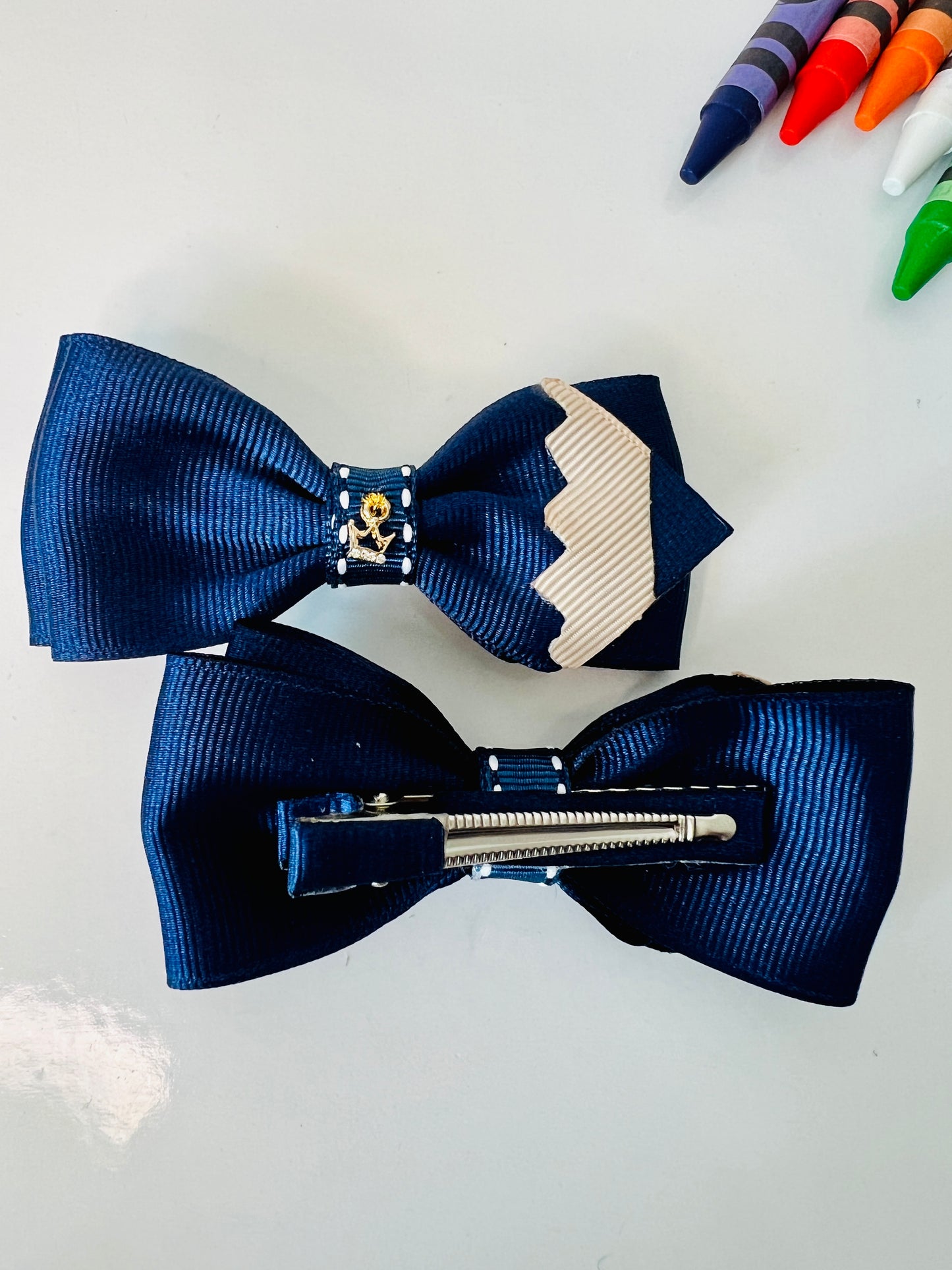 Pencil Hair Bows Pair