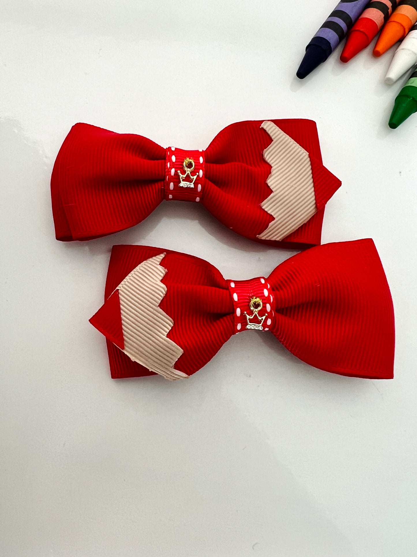 Pencil Hair Bows Pair