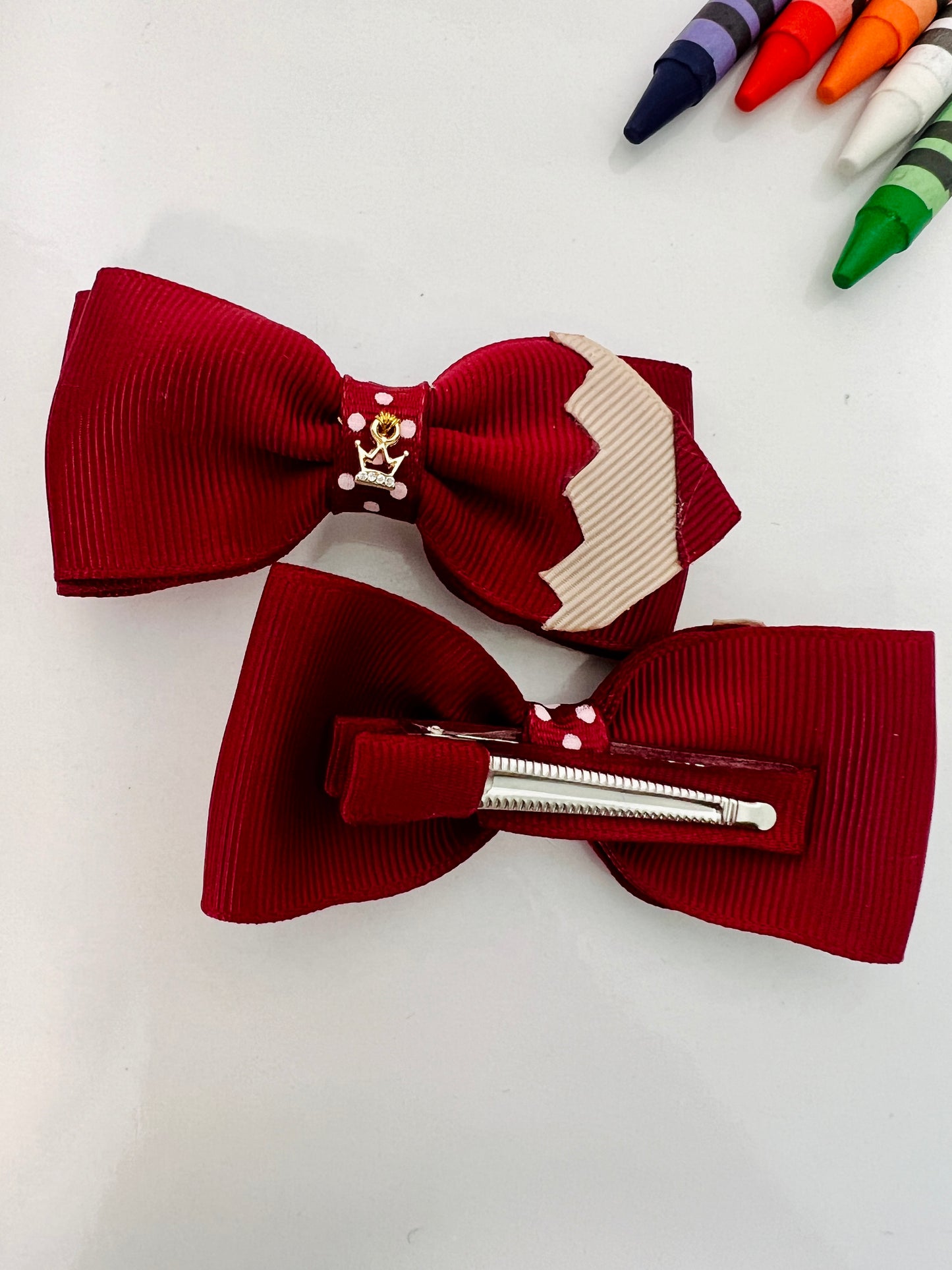 Pencil Hair Bows Pair