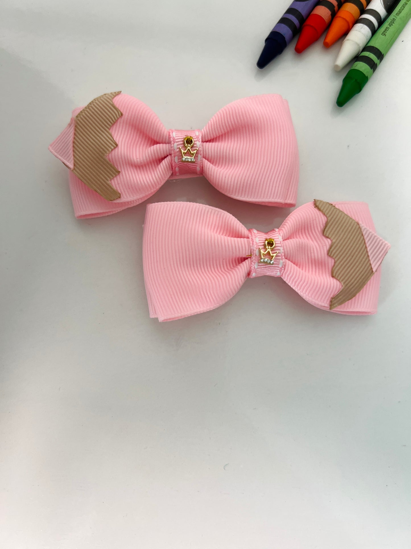 Pencil Hair Bows Pair