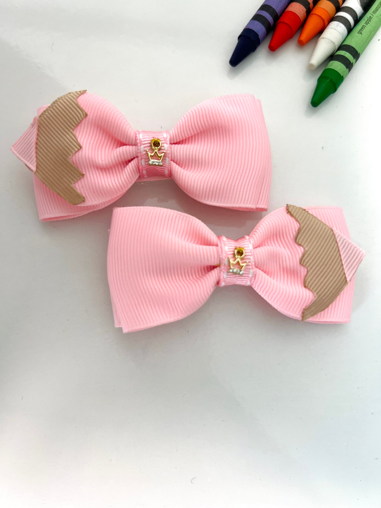 Pencil Hair Bows Pair