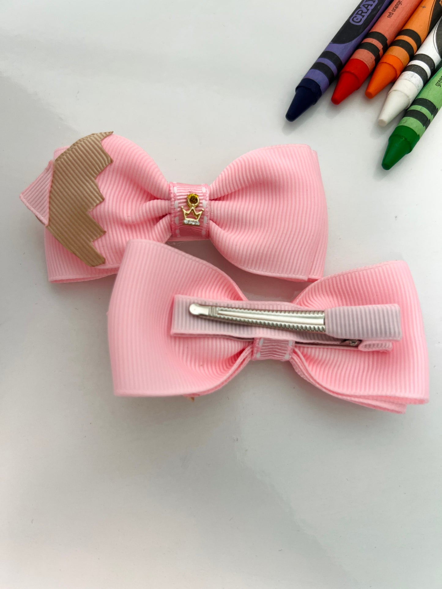 Pencil Hair Bows Pair