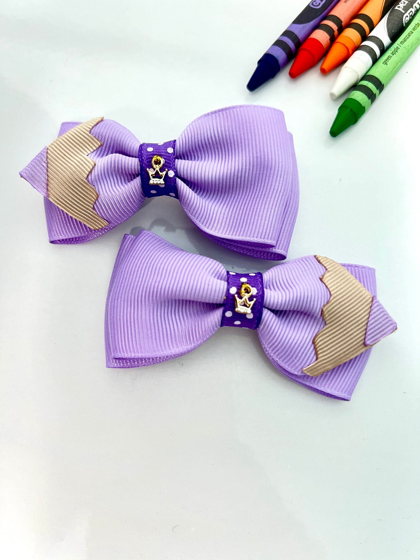 Pencil Hair Bows Pair