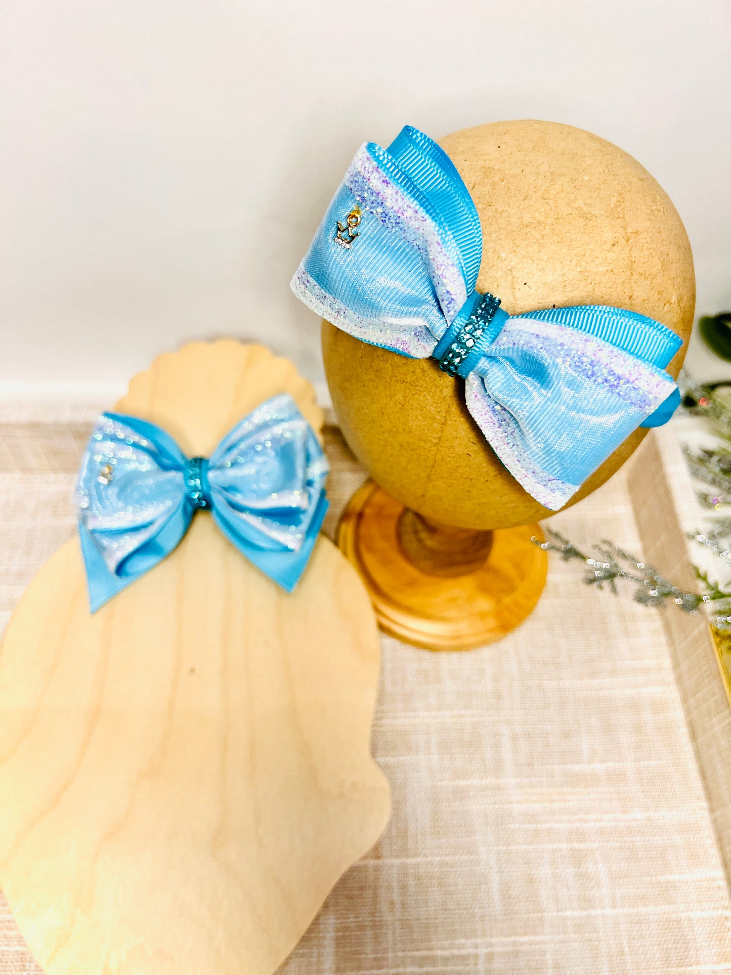 Sheer Glitter Baby headband