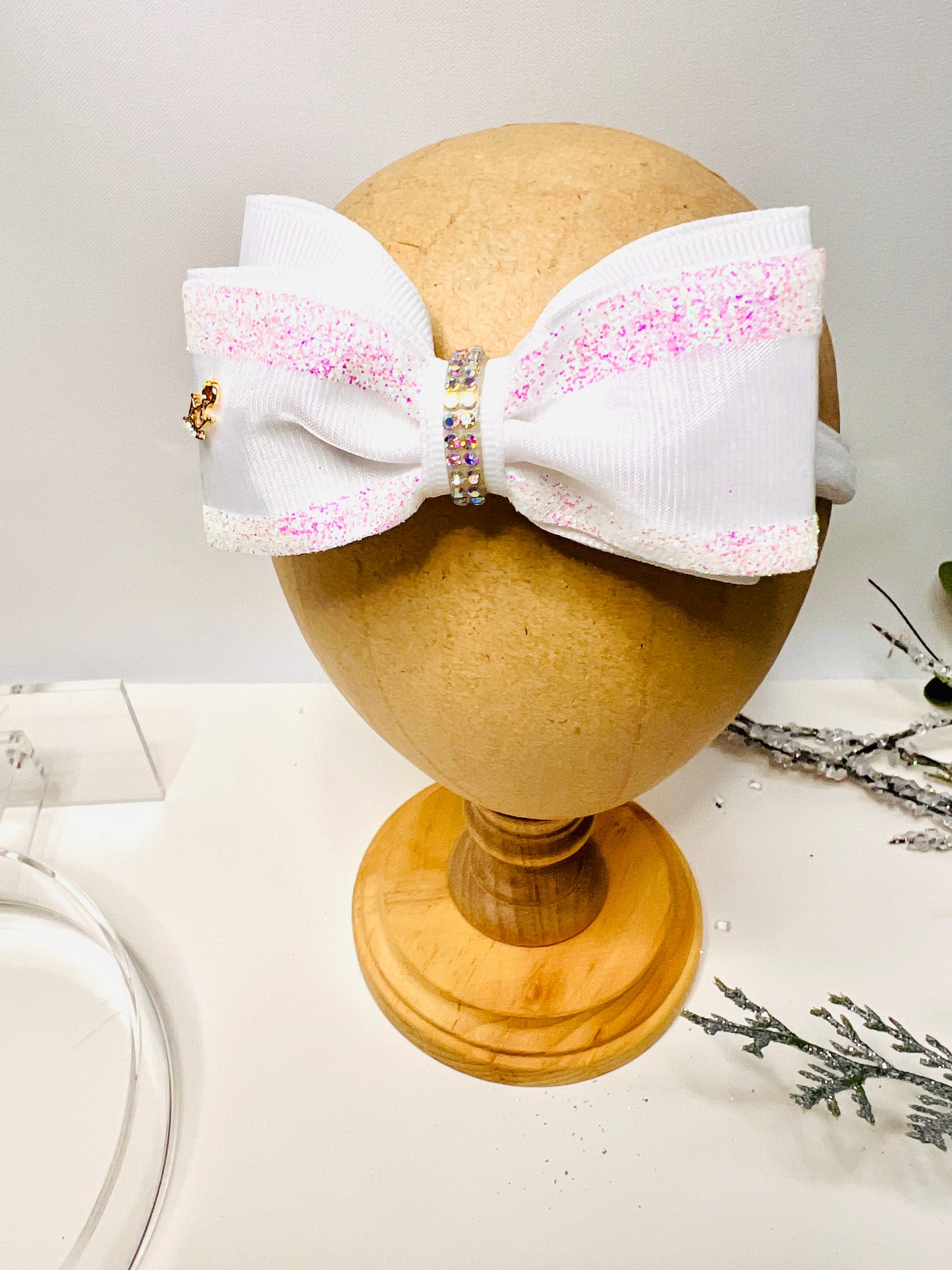 Sheer Glitter Baby headband