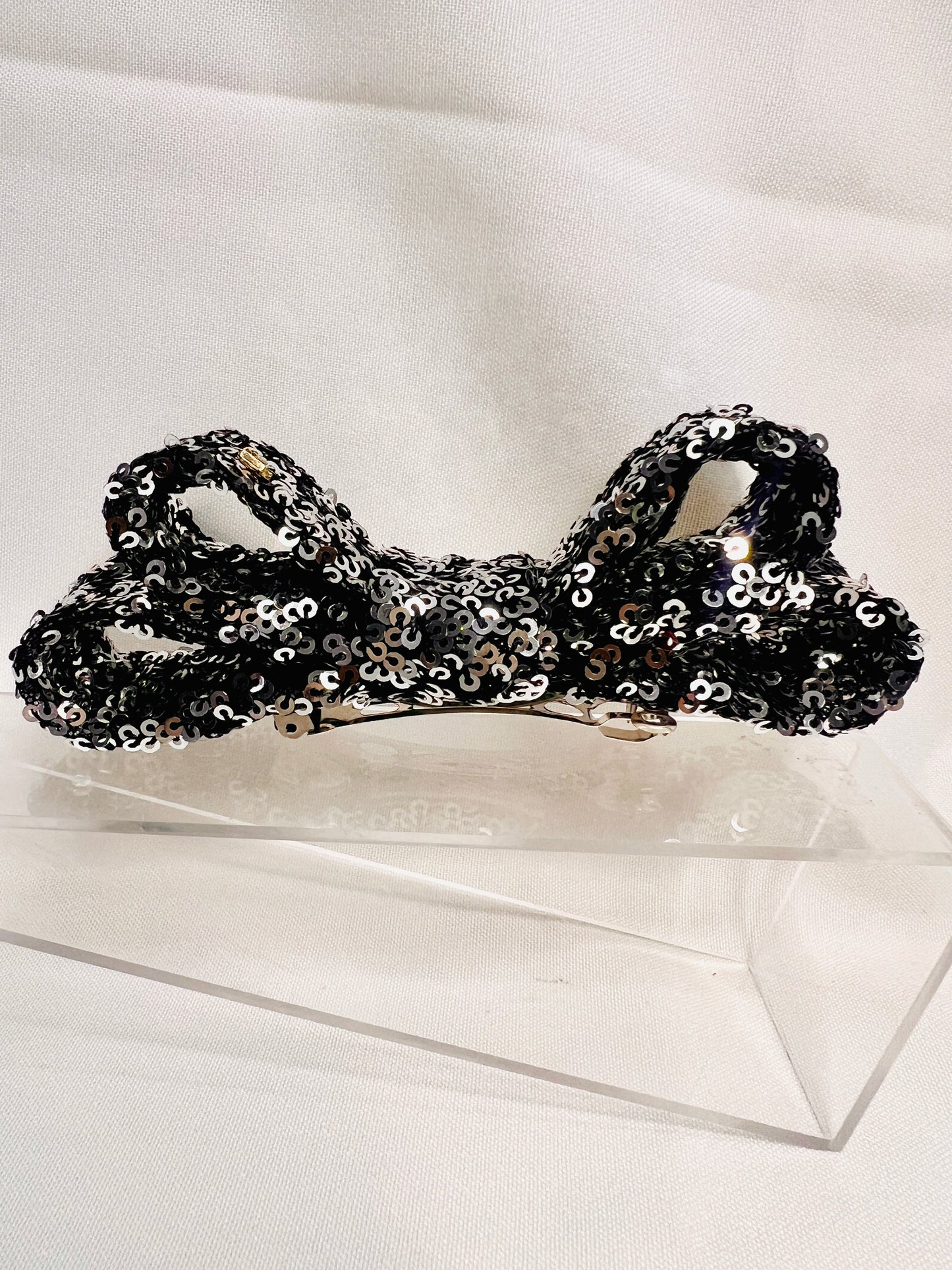 Queen Sequin Hair Bow